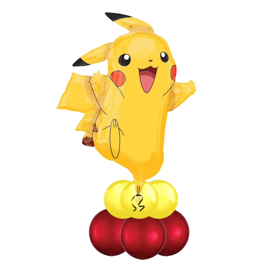 Inflated Pokemon Pikachu Mini Balloon Table Centrepiece