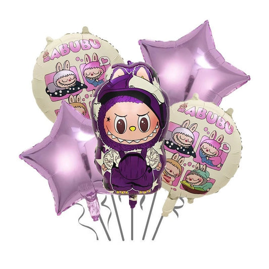 Purple Labubu Foil Balloon