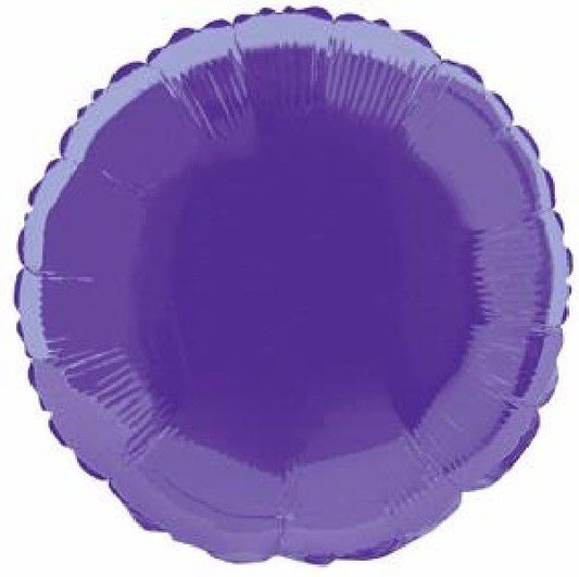 Purple Round Foil Balloon