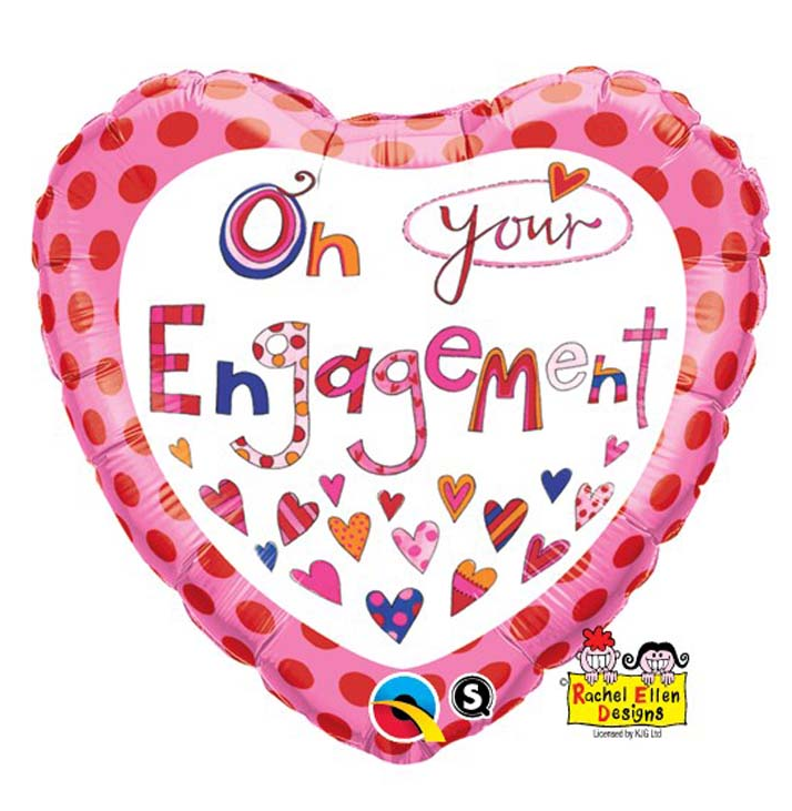 Rachel Ellen On Your Engagement Foil Balloon