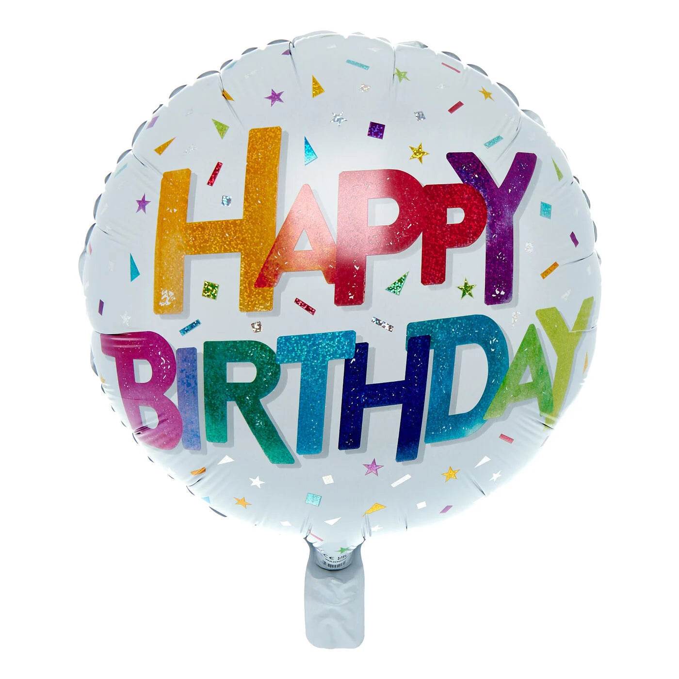 Rainbow Birthday Text Foil Balloon - Eternity Party Express