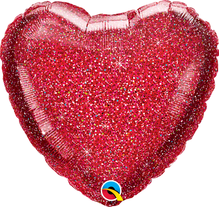 Red Glitter Heart