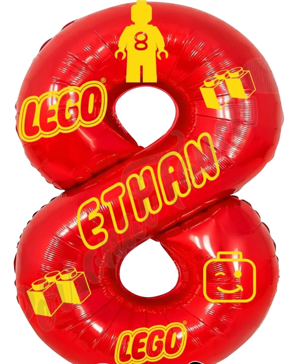 Lego Number Foil Balloon