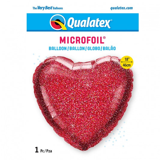 Red Glitter Heart