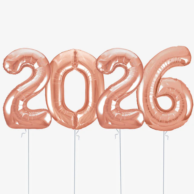 2026 Year Number Balloons