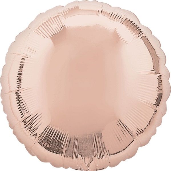 Metallic Rose Gold Round Foil Balloon