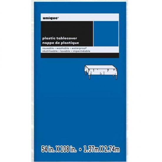 Royal Blue Plastic Tablecover