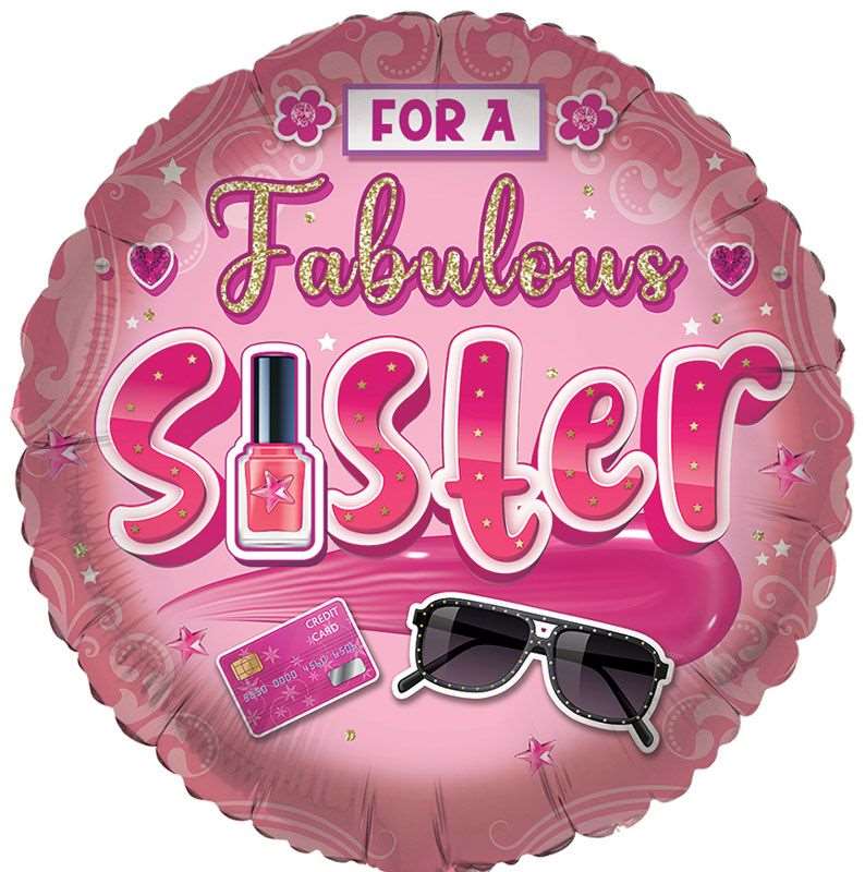 Fabulous Sister Foil Balloon
