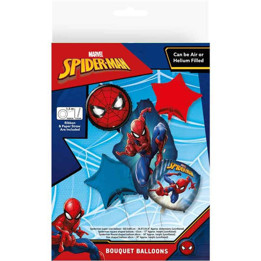 Spiderman 5 Balloon Bouquet