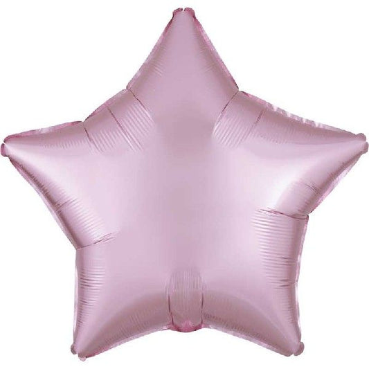 Satin Luxe Pastel Pink Star Foil Balloon