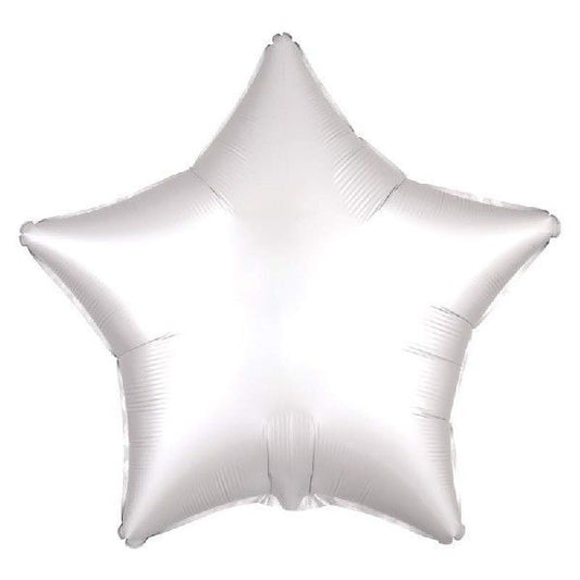 Satin Luxe White Satin Star Foil Balloon