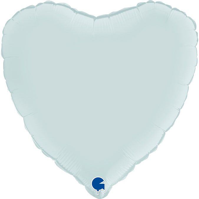 Satin Pastel Blue Heart