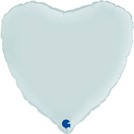 Satin Pastel Blue Heart