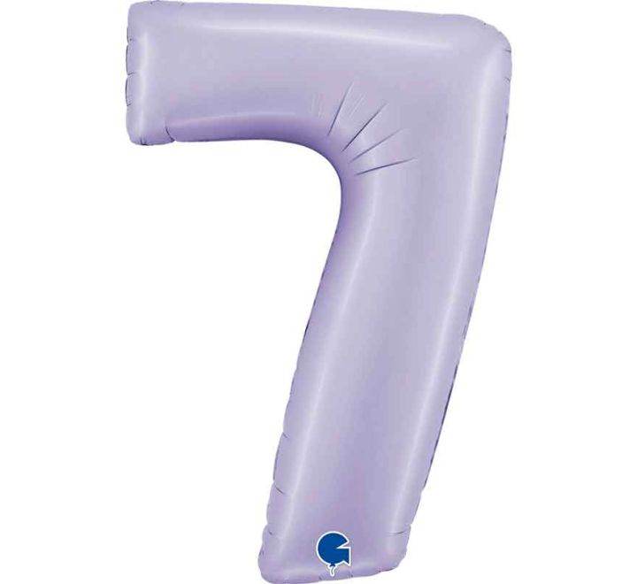 Satin Lilac Giant Helium Numbers - Eternity Party Express