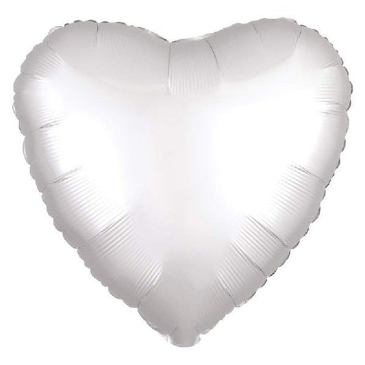 Satin White Heart