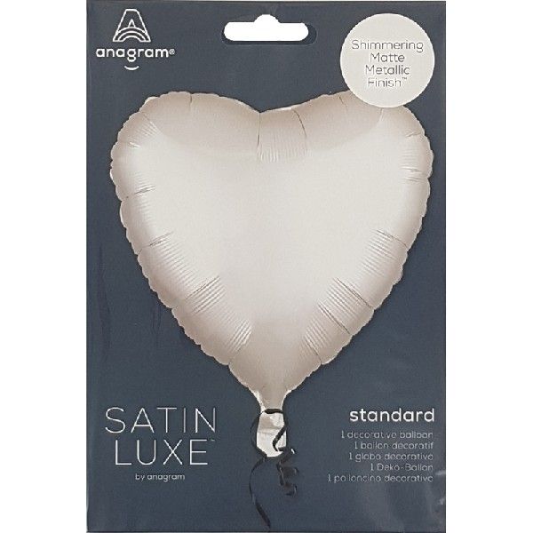 Satin White Heart