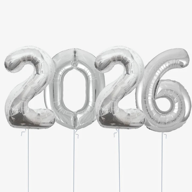 2026 Year Number Balloons