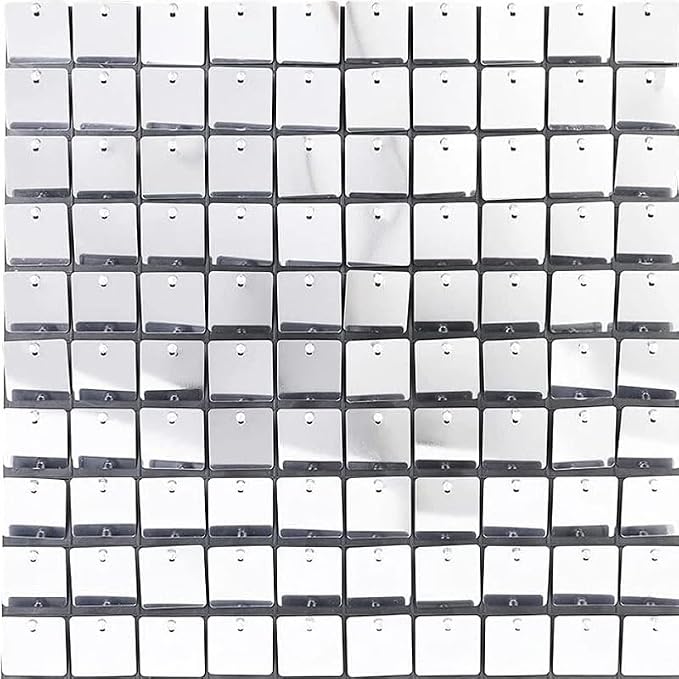 Silver Sequin Wall Panel HIRE ONLY NOT FOR SALE