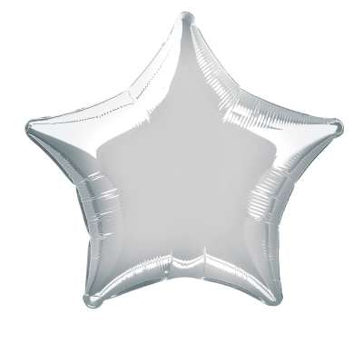 Silver Foil Star Balloon