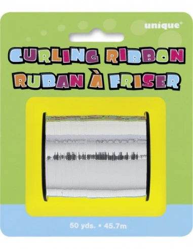 Silver Curling Ribbon - Eternity Party Express