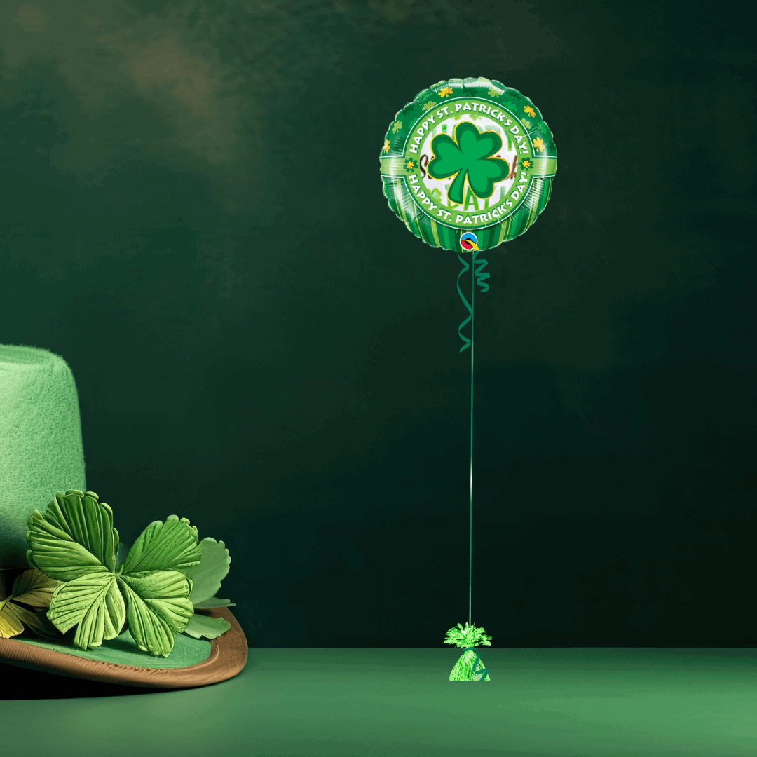Happy St Patricks Day Shamrock Balloon - Eternity Party Express