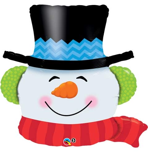 Smilin Snowman Supershape Balloon