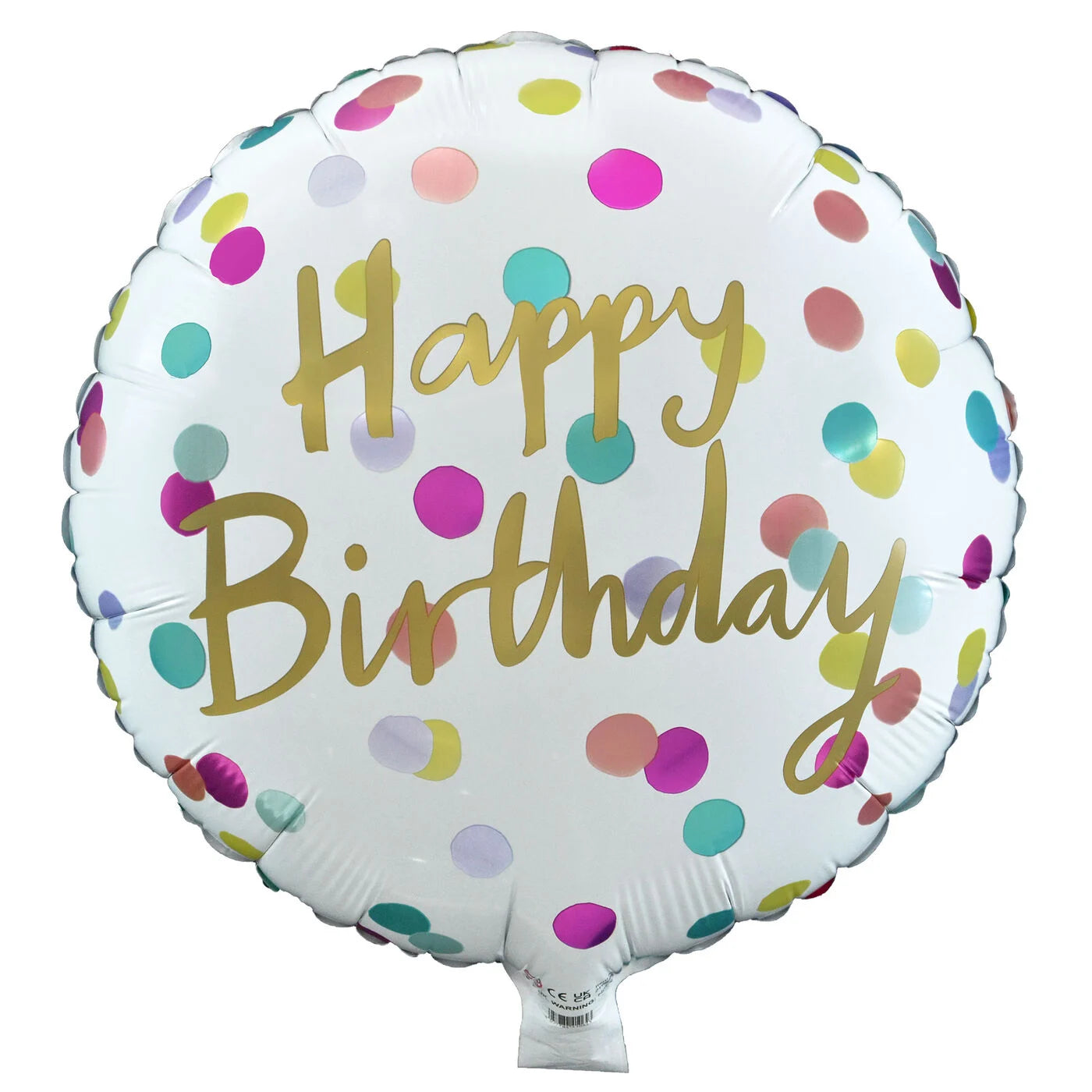 Spotty Happy Birthday Foil Balloon