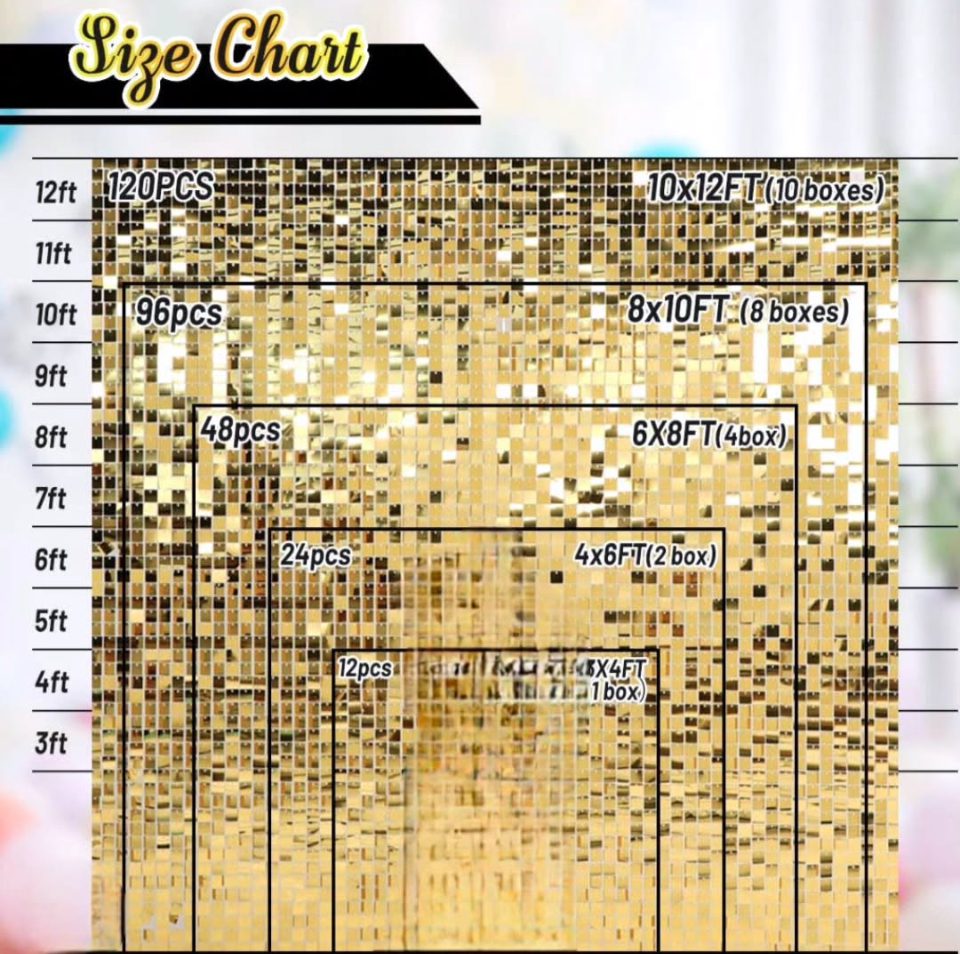 Gold Sequin Wall Panel HIRE ONLY NOT FOR SALE