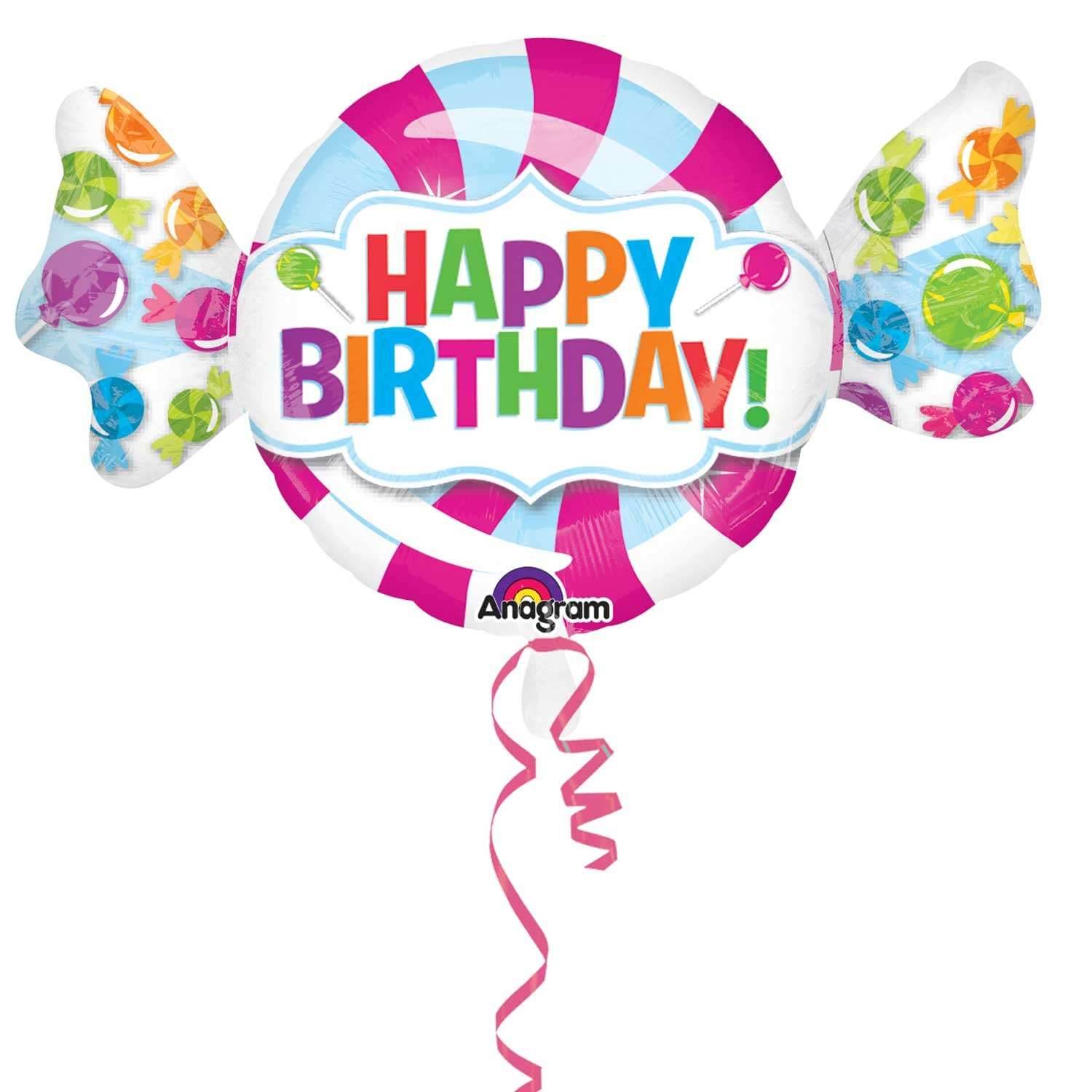 Sweet Shop Happy Birthday Foil Balloons - Eternity Party Express