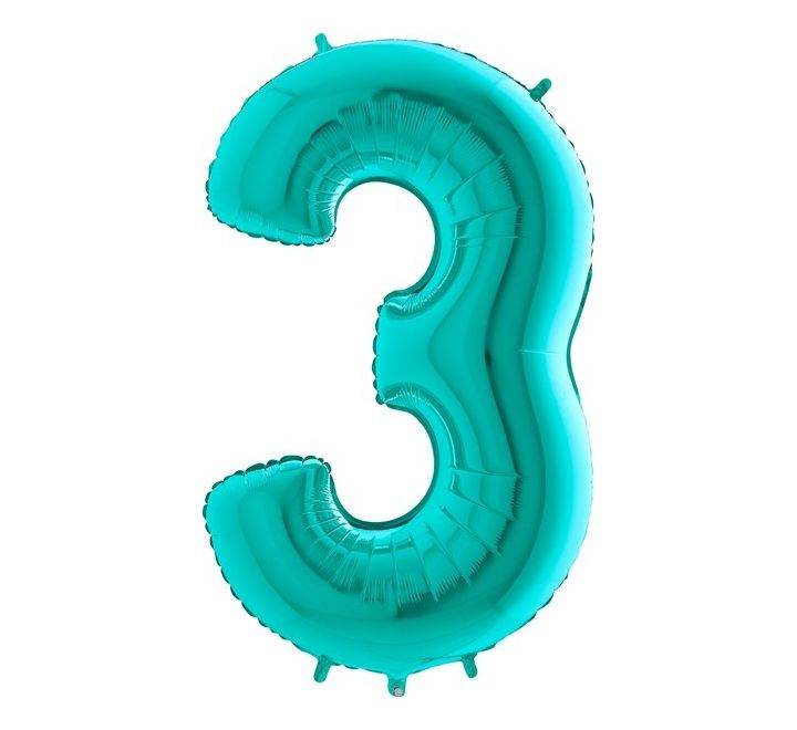 Tiffany Giant Helium Numbers - Eternity Party Express