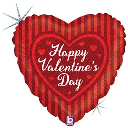 Valentine's Day Balloons Holographic Valentine's Day Balloon