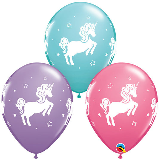 Whimsical Unicorn Latex Balloons 25 Pack