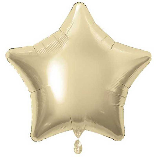 White Gold Foil Star Balloon