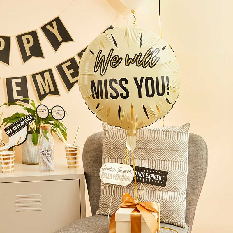 We Miss You ! Foil Balloon