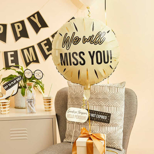 We Miss You ! Foil Balloon