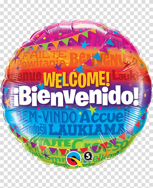Welcome Bienvenido! Foil Balloon