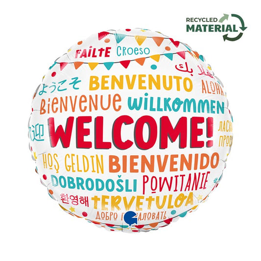 Welcome Bienvenido! Foil Balloon