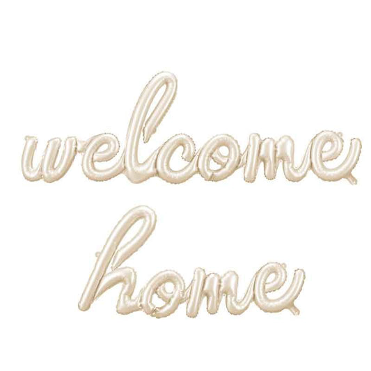 Welcome Home Phrase Foil Balloon