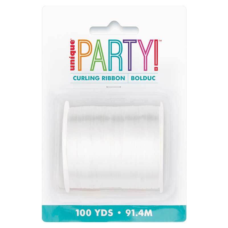 White Curling Ribbon - Eternity Party Express