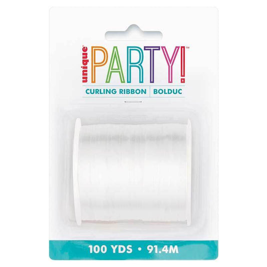White Curling Ribbon - Eternity Party Express