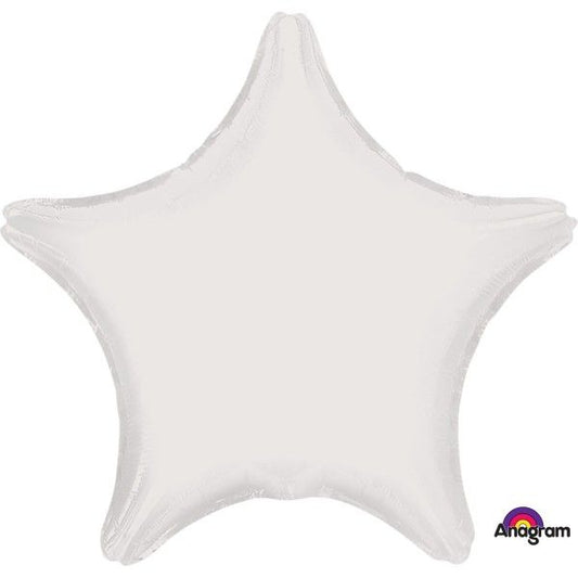 White Foil Star Balloon