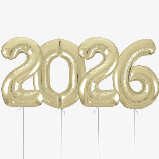 2026 Year Number Balloons
