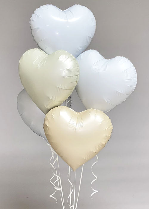 Satin White Heart