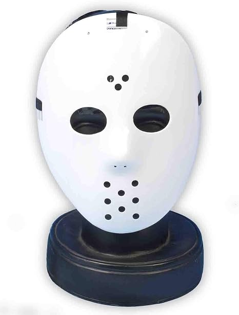 White Hockey Mask for Halloween