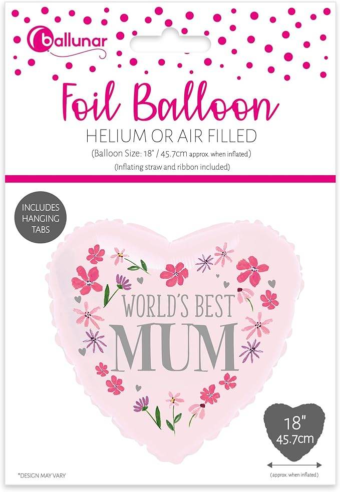 Worlds Best Mum Foil Balloon - Eternity Party Express