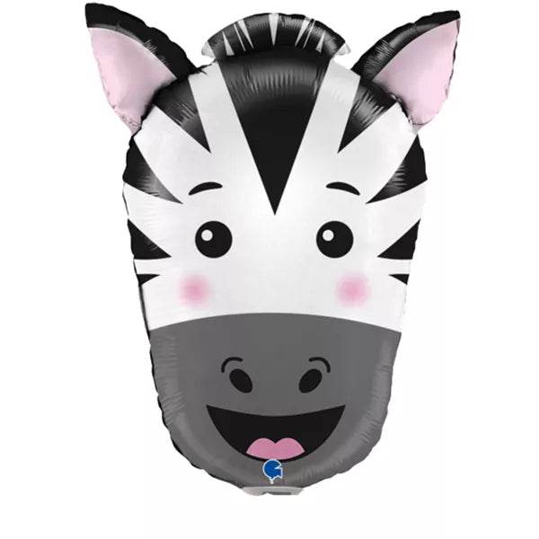 Cute Zebra Head Shaped Foil Balloon - Eternity Party Express