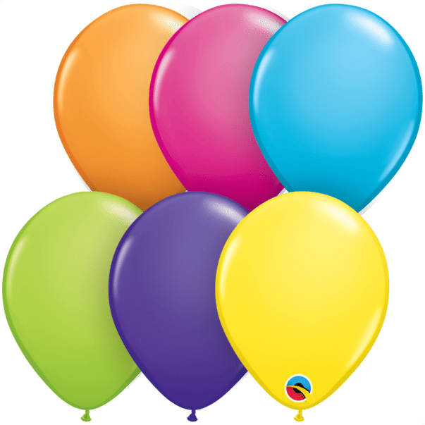Qualatex Tropical Assorted Colour Balloons 25 Pack