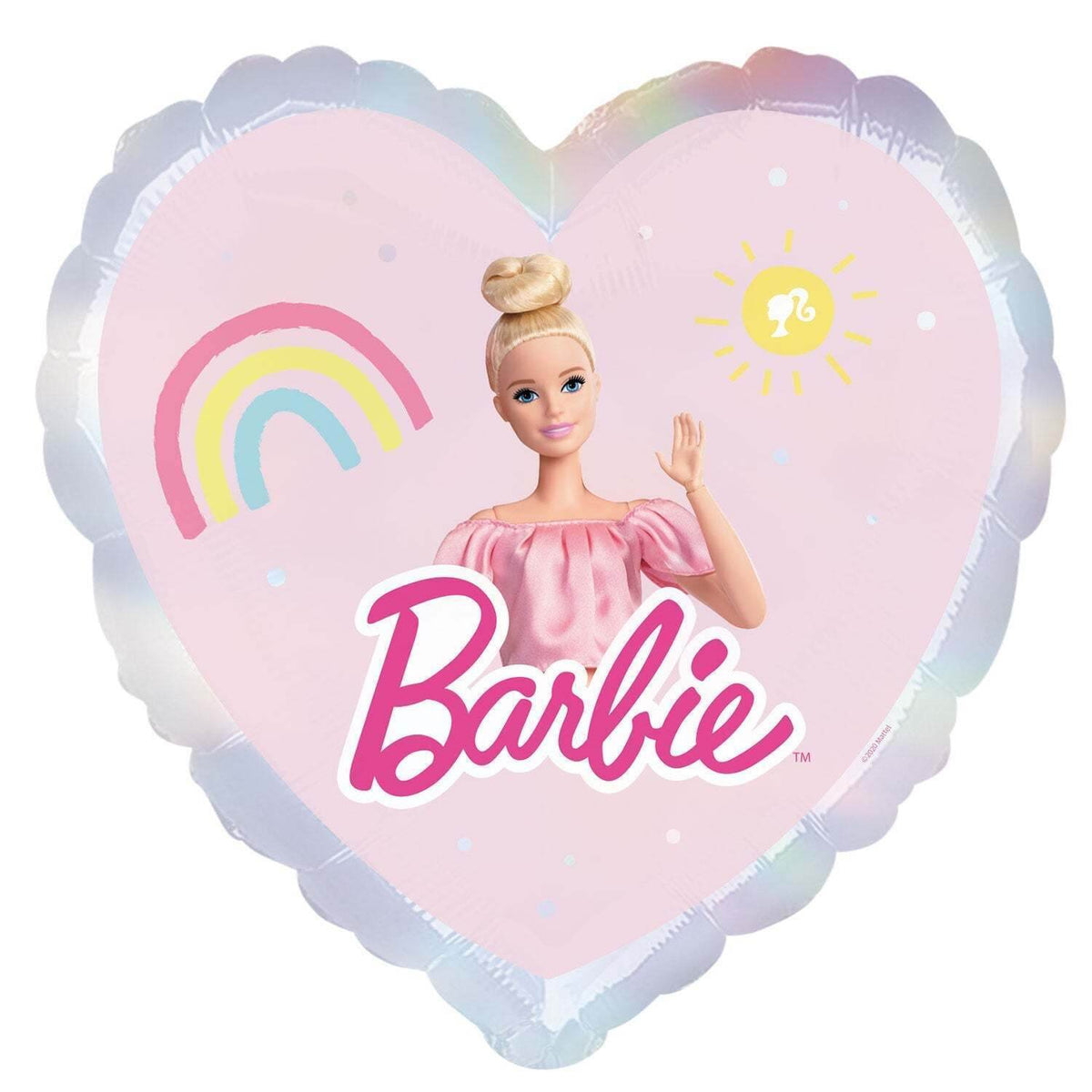 Barbie Heart Foil Balloon
