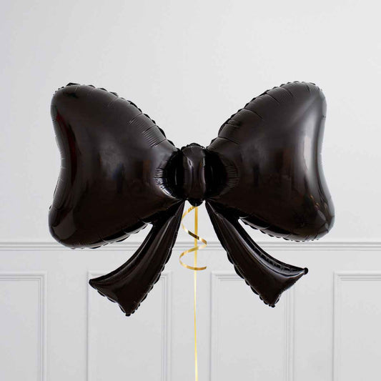 Black Bow Foil Balloon - 41 Inch Oversized Elegance