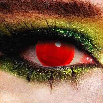 Blind Red Contact Lenses